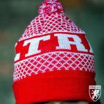 Čepice zimní PGwear Ultras RW - červená-bílá
