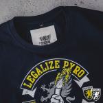 Triko PGwear Legalize Pyro - modré