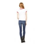 Tričko Bella Ringer - biele-červené