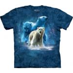 Tričko unisex The Mountain Polar Collage - modré