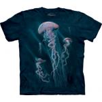 Tričko unisex The Mountain Jellyfish - modré