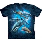 Tričko dětské The Mountain Shark Collage - modré