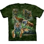 Tričko unisex The Mountain Jungle Tigers - zelené