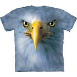 Tričko unisex The Mountain Eagle Face - modré