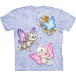 Tričko dětské The Mountain Butterfly Kitten Fairies - modré