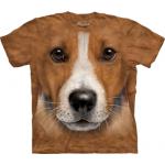 Tričko dětské The Mountain Big Face Jack Russell Terrier - hnědé