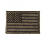Textilná nášivka Mil-Tec vlajka USA 7,5x5 cm - olivová