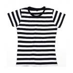 Pruhované triko Mantis Lines Ladies - černé-bílé