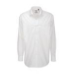 Košeľa pánska B&C Heritage s dlhým rukávom - biela