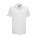 Košeľa pánska B&C Smart s krátkym rukávom - biela