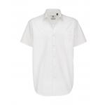 Košeľa pánska B&C Sharp Twill s krátkym rukávom - biela