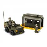 Stavebnice Sluban Army Jeep a strážnica M38-B6100