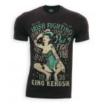 Triko King Kerosin Irish Fighting - čierne