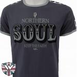Tričko Warrior Classic Northern Soul - sivé