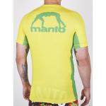 Tričko Manto Rash Logo - žluté-zelené
