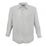 Košile s dlouhým rukávem Lavecchia Classic - bílá-černá