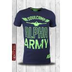 Tričko Soulcamp Alpha Army - navy