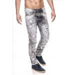 Nohavice džínsové Jeansnet 7130 - sivé