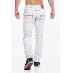 Nohavice džínsové Jeansnet 7097 - biele