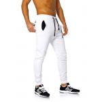 Nohavice športové Akito Tanaka Bronx - biele