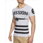 Tričko Leif Nelson Mission - šedé