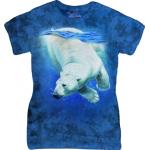 Tričko dámske The Mountain Polar Bear Dive - modré