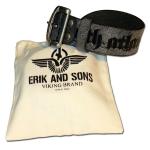 Opasok kožený Erik and Sons Saga Premium - šedý