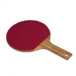 Luxusná dizajnová podložka pod hrniec Ping Pong - hnedá-červená
