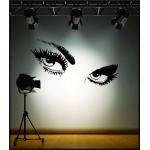 Dekoratívna nálepka na stenu Eyes Audrey Hepburn