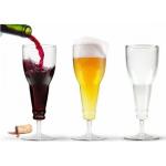 Pivní lahvová sklenice - průhledná