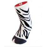 Detské bláznivé ponožky Zebra - biela-čierna