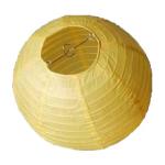 Závěsný lampion koule - žlutý