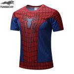 Športové tričko Spiderman - červený-modrý
