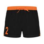 Pánske plavecké šortky Roly Bondi - čierne-oranžové