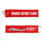 Prívesok na kľúče Fostex Remove before flight F-117 - červený