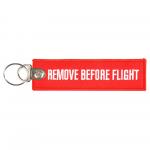 Přívěsek na klíče Fostex Remove before flight 2 - červený