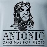 Tričko Antonio s vrtuľníkom ROBINSON R-44 - sivé