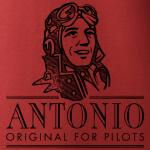 Tričko Antonio s akrobatickým lietadlom ZLÍN-142 - čiervene