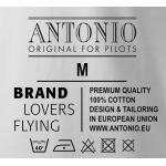 Tričko Antonio letecké PILOT - biele