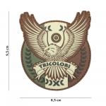 Gumová nášivka 101 Inc znak Tricolori - multicam