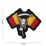 Gumová nášivka 101 Inc vlajka Belgium Reaper - farevná