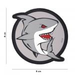 Gumová nášivka 101 Inc Attacking Shark - farebná