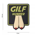 Gumová nášivka 101 Inc nápis Gilf Hunter - coyote