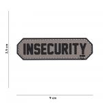 Gumová nášivka 101 Inc nápis Insecurity - sivá