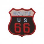 Nášivka US Route 66 - čierna