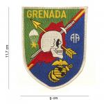 Nášivka textilná 101 Inc Grenada Shield - farebná