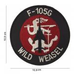 Nášivka textilná 101 Inc F-105G Wild Weasel - farebná