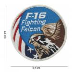 Nášivka textilná 101 Inc F-16 Fighting Falcon US - farebná