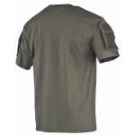 Tričko s krátkym rukávom MFH Velcro s vreckom - olivové