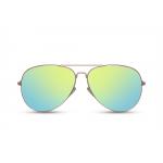 Slnečné okuliare Solo Aviator - zelené zrkadlové
